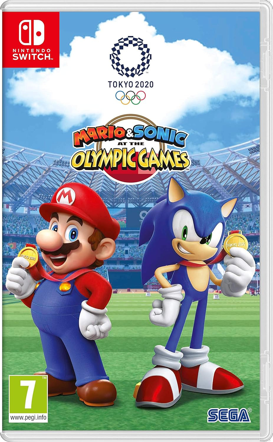 Promotional art for Mario &amp; Sonic at The Olympic Games Tokyo 2020