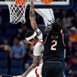 Arkansas Razorbacks logo on a basketball