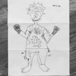 Exquisite Corpse Drawn By Jules, Me, And Owen