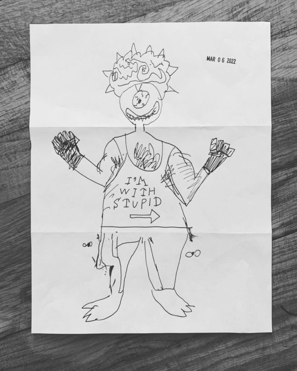 Exquisite Corpse Drawn By Jules, Me, And Owen