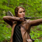 Jennifer Lawrence as Katniss Everdeen in The Hunger Games