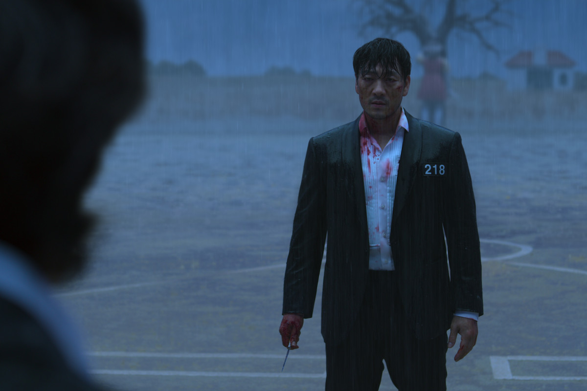 Gi-hun and Sang-woo face off in the final Squid Game