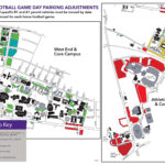 Campus Map of Parking Adjustments