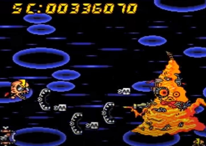 Air Zonk gameplay on Turbografx-16