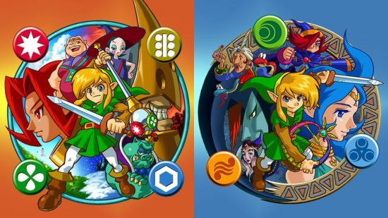 Two box artworks from Oracle of Seasons and Oracle of Ages