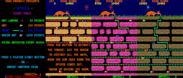 Anteater arcade screenshots