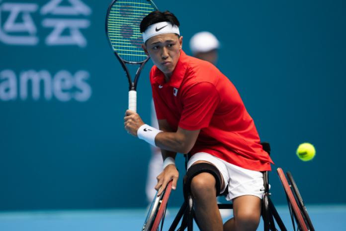 Japanese wheelchair tennis player Tokito Oda poised for action at the Hangzhou 2022 Asian Para Games, ready to make his Paralympic debut at Paris 2024