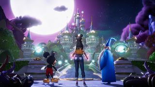 Exploring a Disney-themed world in Disney Dreamlight Valley.