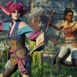 Avowed gameplay with characters Yatzil and Giatta