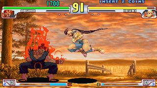 A screenshot of Street Fighter 3: 3rd Strike, one of the best Dreamcast games.