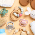 Baby items for baby shower game