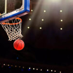 NBA basketball on a laptop, showcasing online betting options