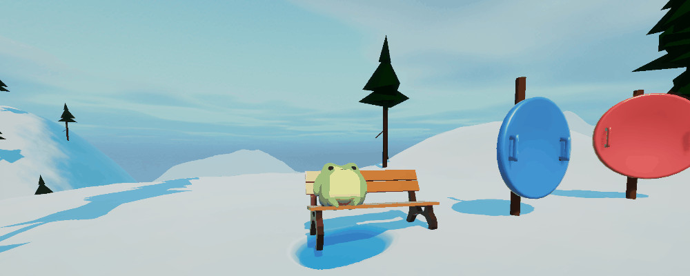Bench Frogs And Friend