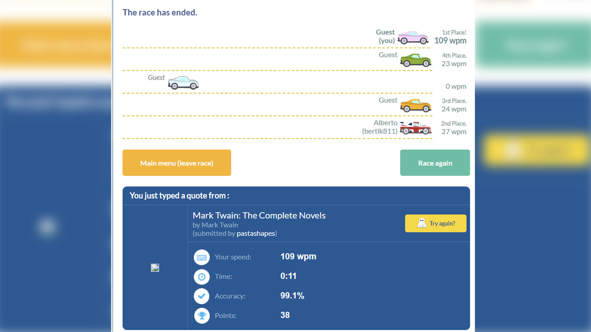 Best browser games Typeracer