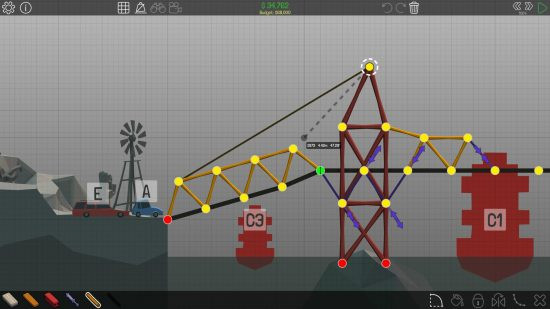 Poly Bridge hopefully sturdy bridge