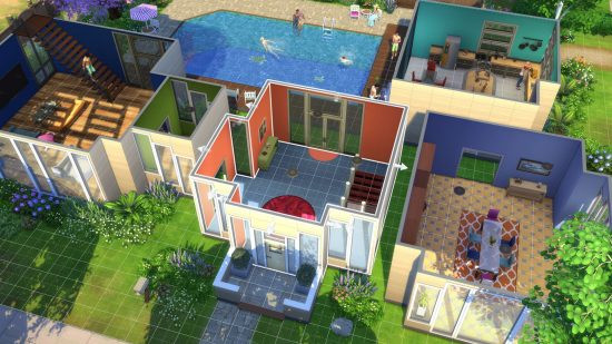Modern house in The Sims 4