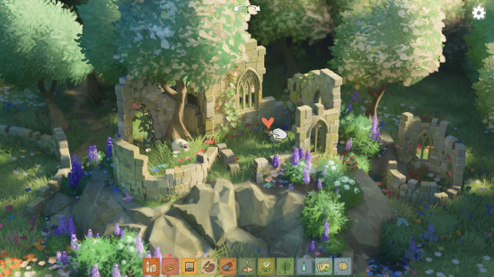 Construct a home, castle, or cottage in Tiny Glade
