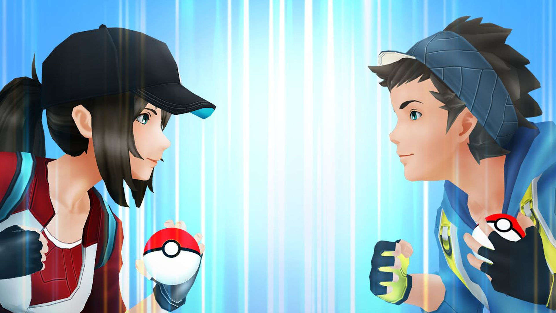 Best iPhone games: Pokémon GO. Image shows two Pokémon trainers. 