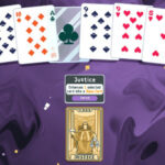 Best iPhone games: Balatro. Image shows a selection of cards in play.