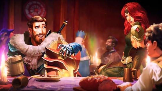 Best MMORPG games: Runescape, featuring characters in a tavern, capturing its friendly community and continuous growth.