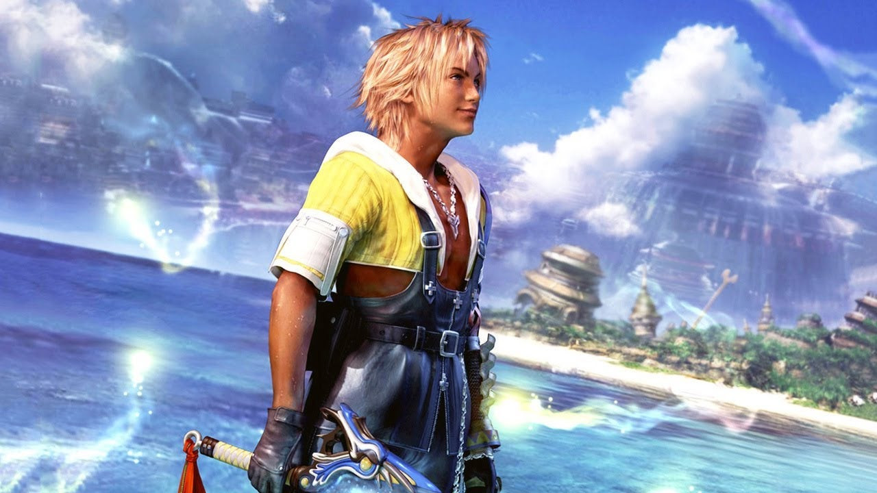 Tidus smiles warmly in Final Fantasy 10