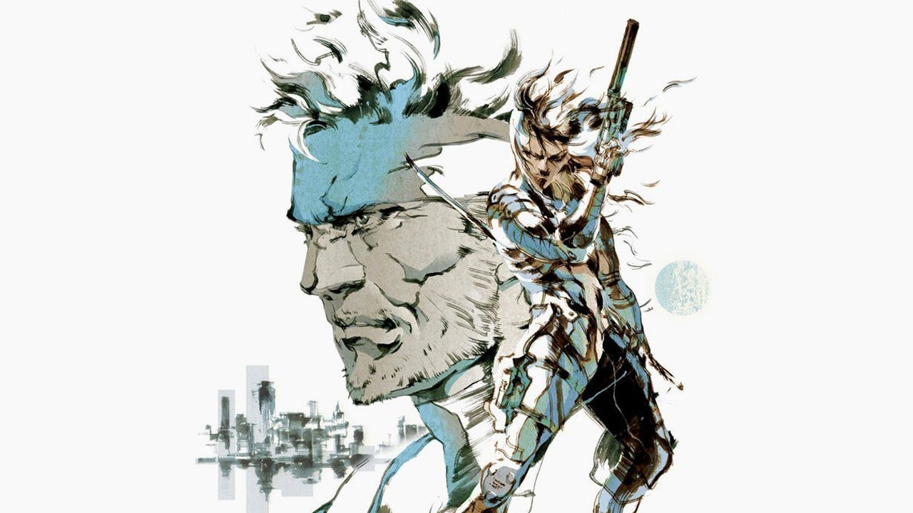 Snake stealthily navigates a complex environment in Metal Gear Solid 2