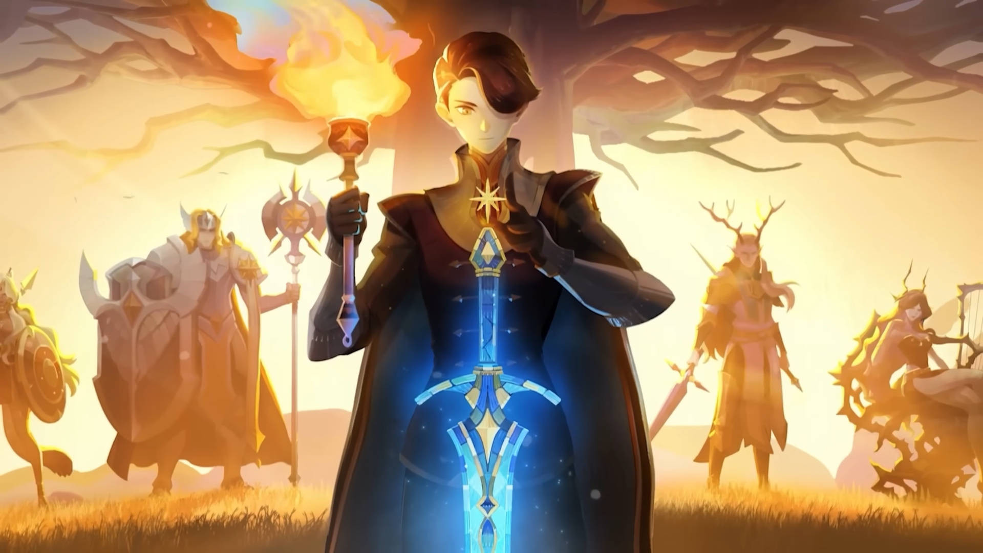 Image from AFK Journey showing a person standing with a sword