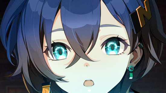 Zenless Zone Zero showing the face of a concerned anime person