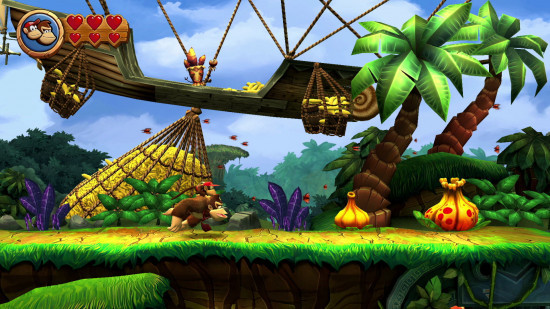 DK and Diddy Kong in Donkey Kong Country Returns HD