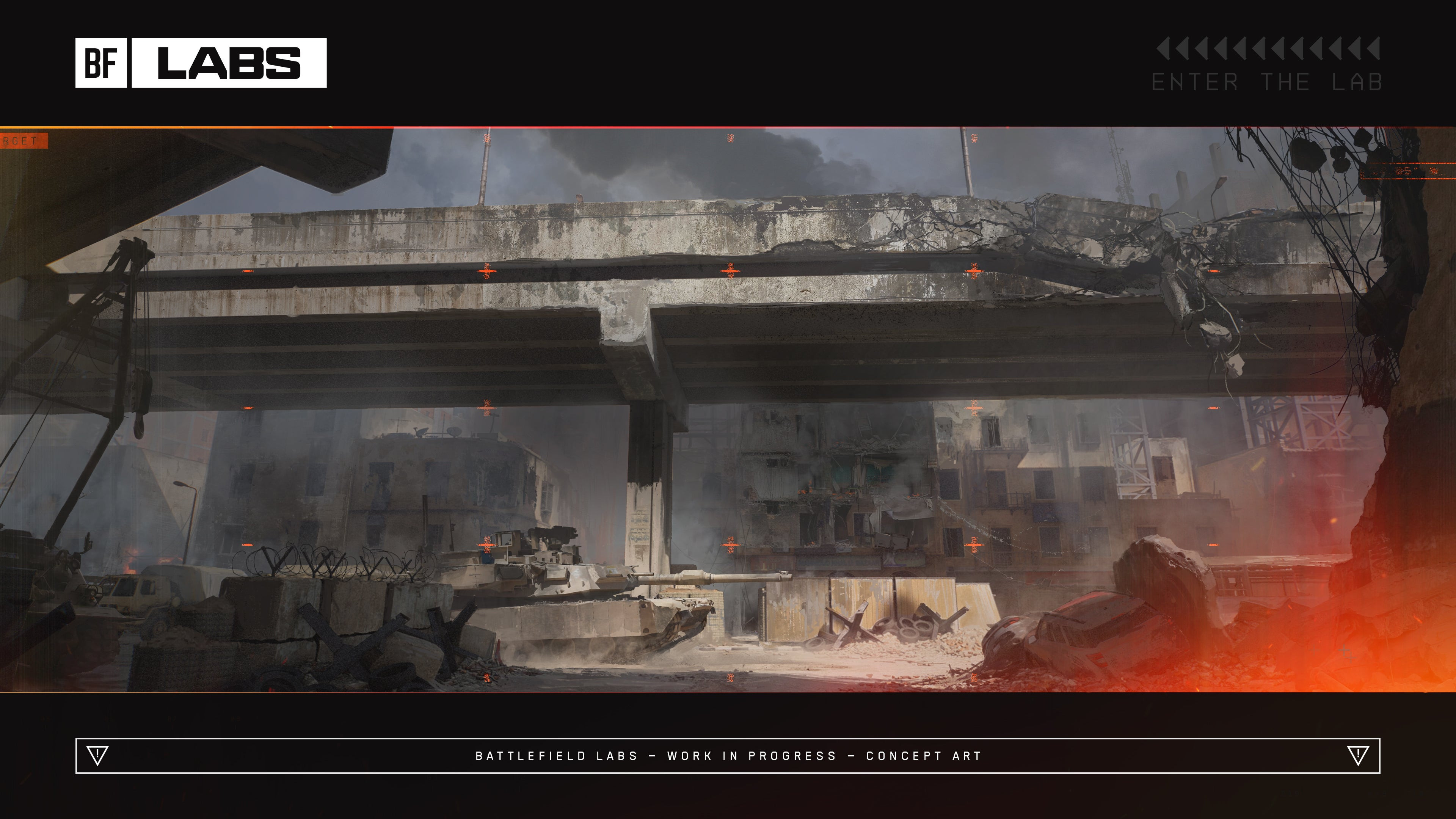 Battlefield Labs concept art showcasing a dynamic environment