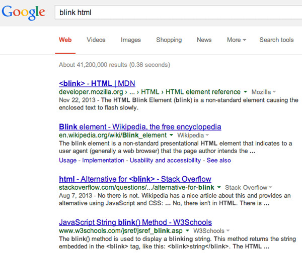 blink-html-google-easter-egg