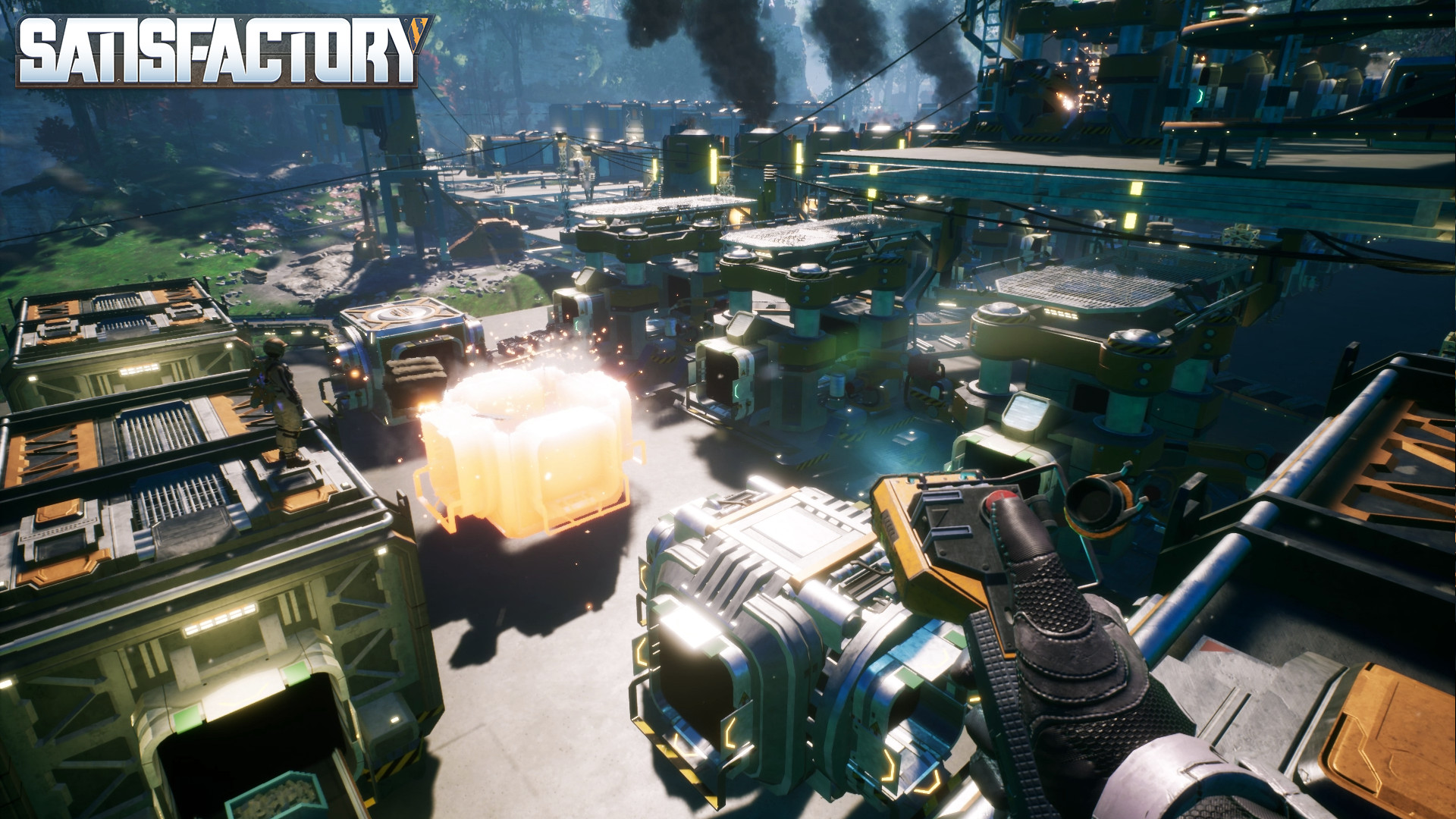 A player places a flowing part