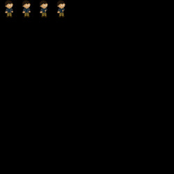 Pixel art character sprite for a GDevelop online game.