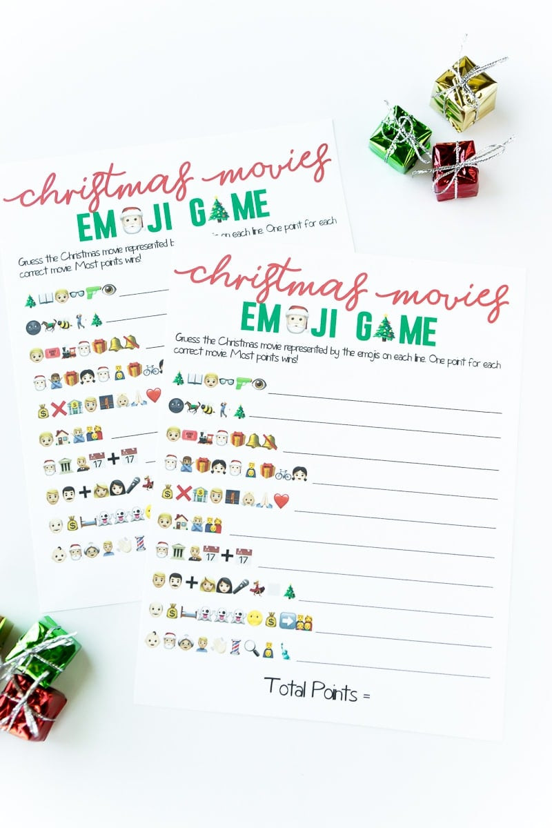 Christmas emoji game
