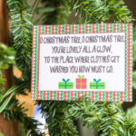 Children participating in a Christmas scavenger hunt