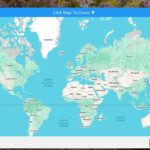 City Guesser website with map