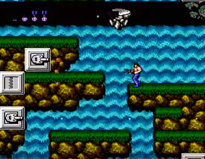 Contra gameplay on NES