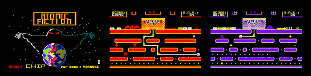 Screenshots from Atomic Fiction on Amstrad CPC