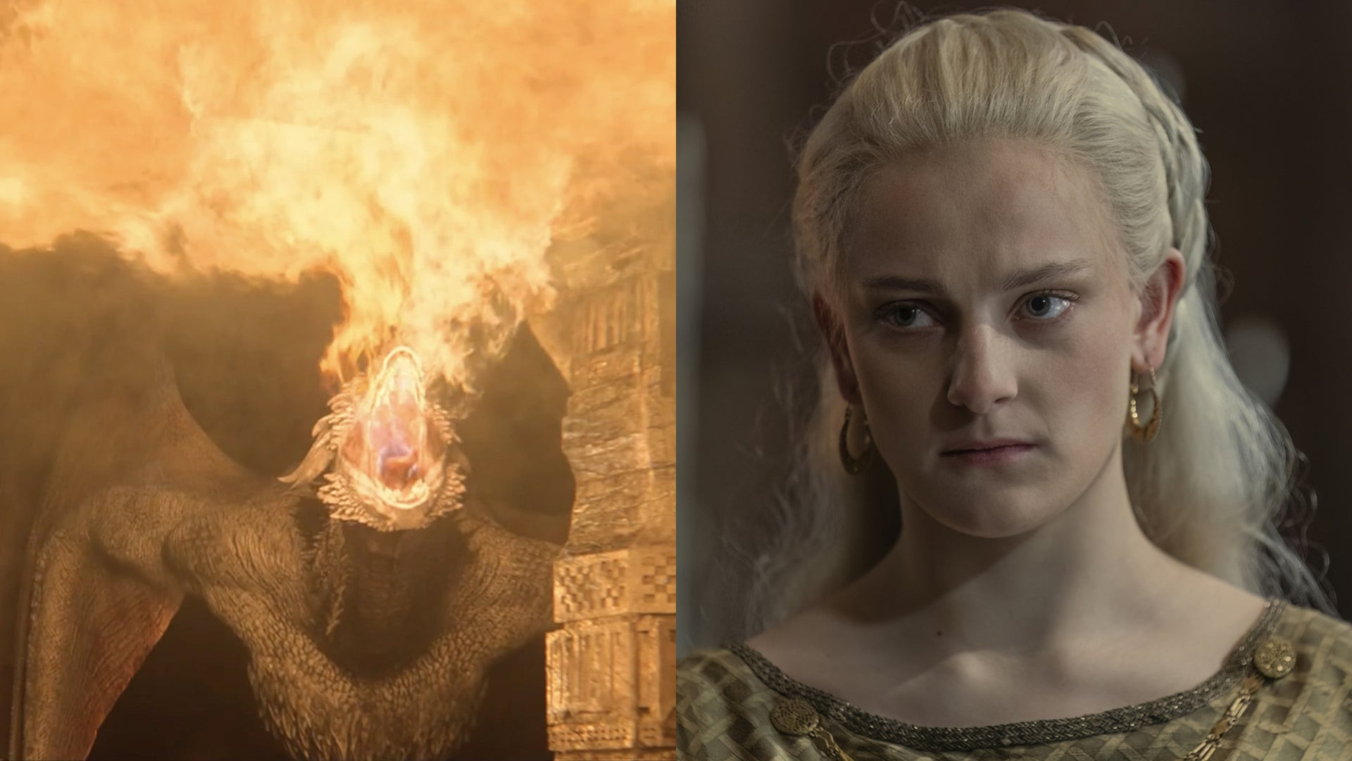 Dreamfyre, the silver and blue dragon of House Targaryen