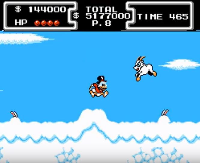 DuckTales gameplay on NES