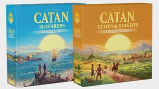Updated Catan expansion boxes for Seafarers and Cities &amp; Knights