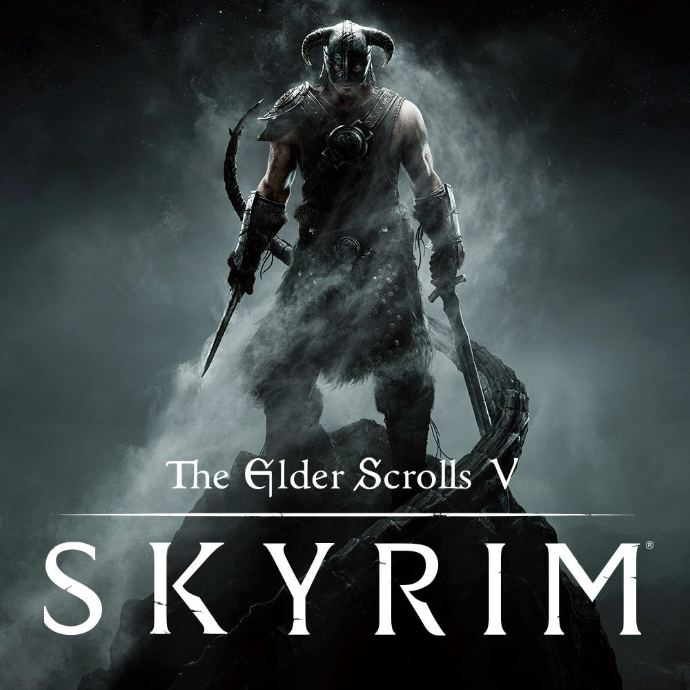 Character equipped with Daedric armor in Oblivion