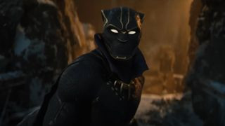 Black Panther looking forward during the upcoming Xbox Series X game, Marvel 1943: Rise of Hydra.