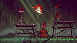SHINOBI: Art of Vengeance game screenshot featuring ninja action in a beautifully drawn world.