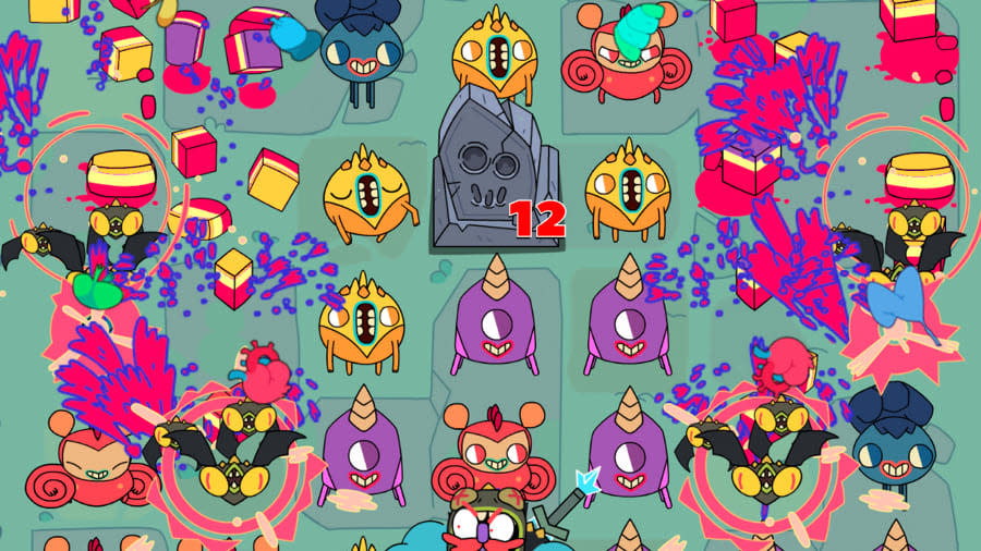 Battling enemies in Grindstone on Apple Arcade