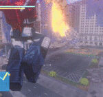 Optimus Prime utilizing Dodge Offset in aerial combat to chain multiple finishers