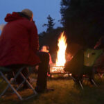 Hands moving in campfire game