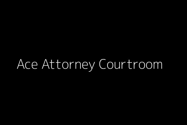 Ace Attorney Courtroom
