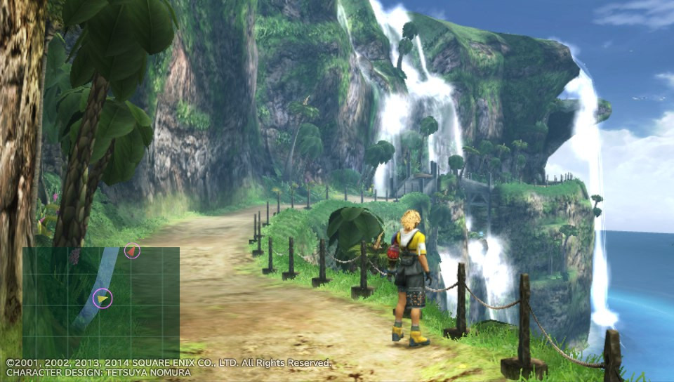 Yuna and Tidus in Final Fantasy X HD