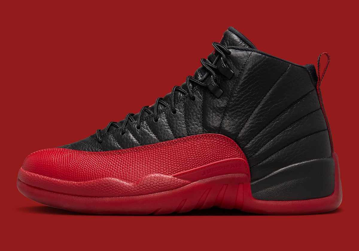 Air Jordan 12 &quot;Flu Game&quot; showcasing the iconic black and red
